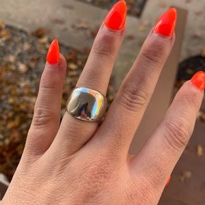 Sterling Silver Cigar Ring Size 5